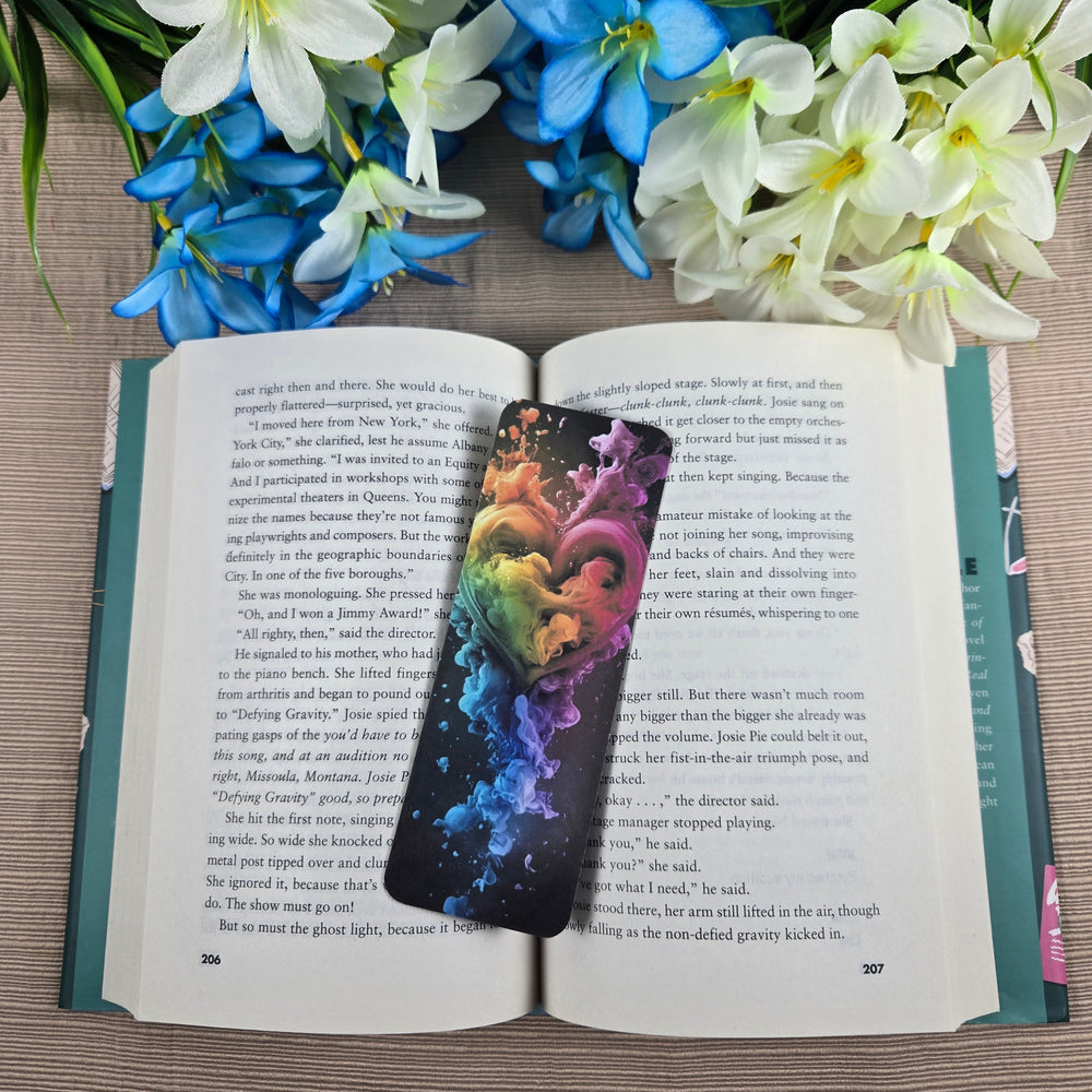 Rainbow Smoke Heart Bookmark (ONLINE ORDER ONLY)