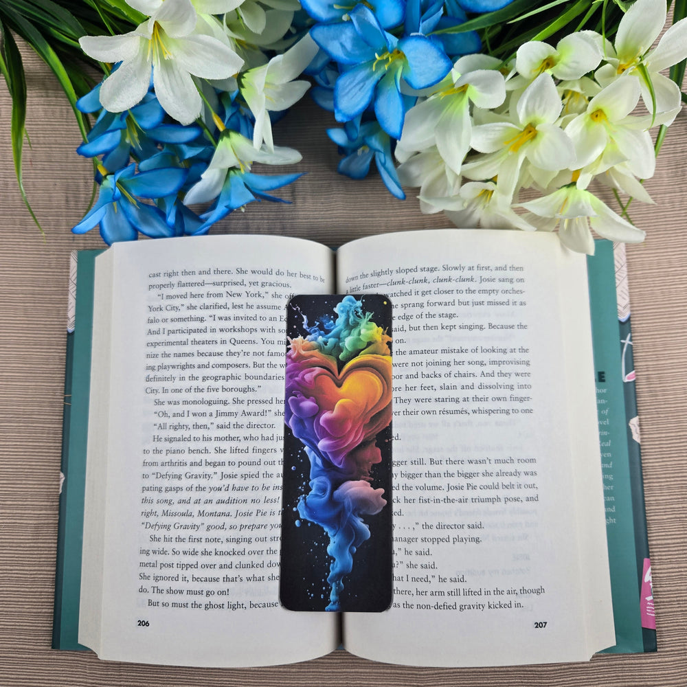 Rainbow Smoke Heart Bookmark (ONLINE ORDER ONLY)