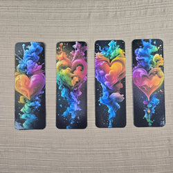 Rainbow Smoke Heart Bookmark (ONLINE ORDER ONLY)