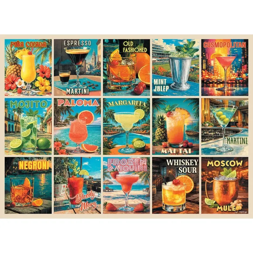 Raise a Glass 1000 Piece Jigsaw Puzzle Final Piece (ONLINE ORDER ONLY)