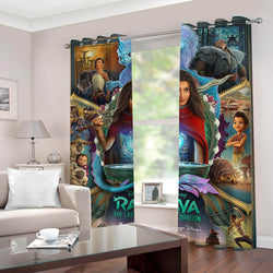 Raya and The Last Dragon Curtains Blackout Window Drapes Room Decoration (Online Order Only)