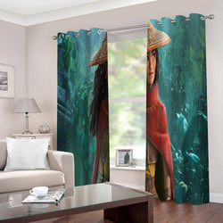 Raya and The Last Dragon Curtains Blackout Window Drapes Room Decoration (Online Order Only)
