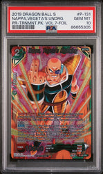 2019 DRAGON BALL SUPER NAPPA,VEGETA'S UNDRG. #P-131 - PSA 10 (Online Order Only)