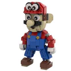 Red Power Plumber MOC made using LEGO parts