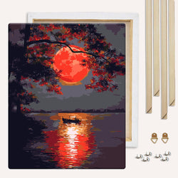 Red Moon - Paint By Numbers Kit