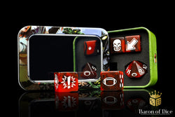 Chaos Red - Bloody Football Dice (Set of 7) (ONLINE ORDER ONLY)