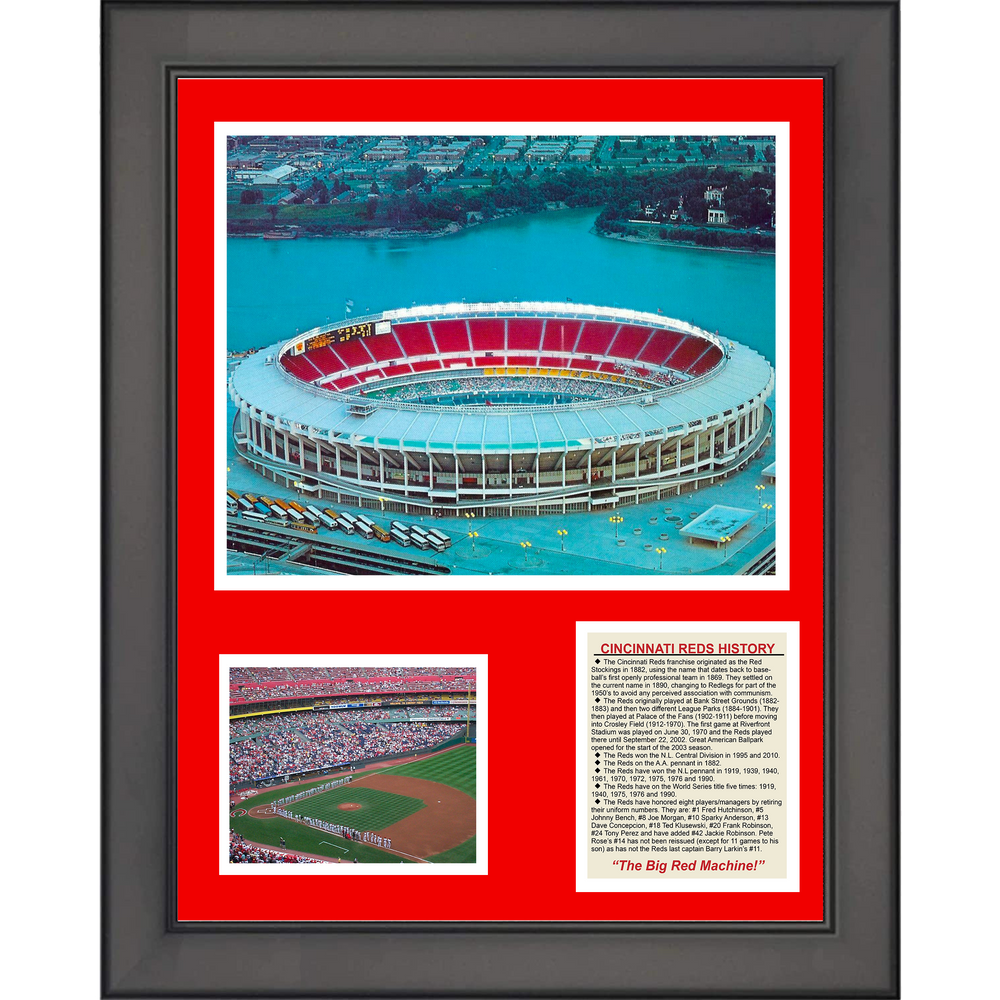 Framed History, Ballparks & Achievements 11"x14" Baseball Three Photo Collage (ONLINE ORDER ONLY)