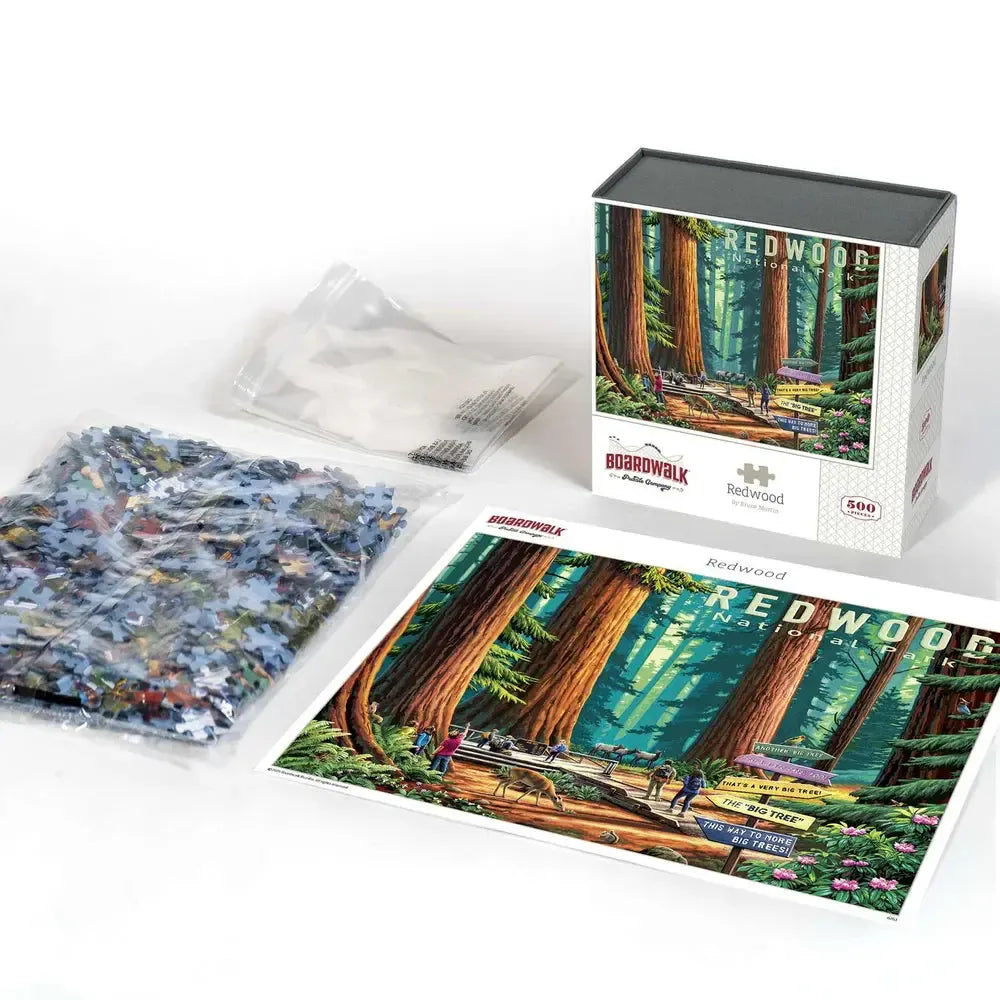 Redwood National Park 500 Piece Jigsaw Puzzle Boardwalk (ONLINE ORDER ONLY)
