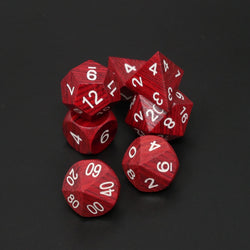 Redwood Forest - 7 Piece DnD Dice Set | Wood RPG Gaming Dice (ONLINE ORDER ONLY)