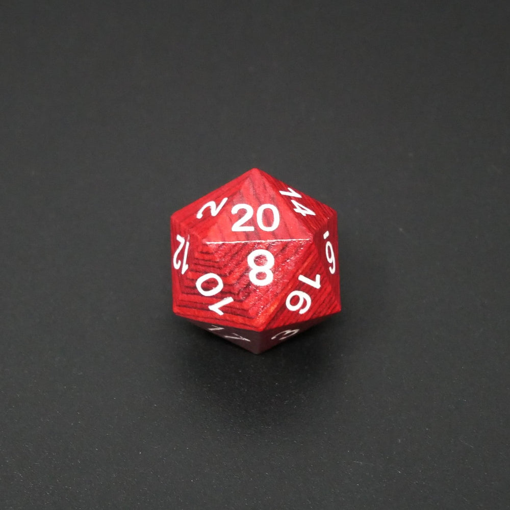 Redwood Forest - 7 Piece DnD Dice Set | Wood RPG Gaming Dice (ONLINE ORDER ONLY)