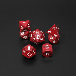 Redwood Forest - 7 Piece DnD Dice Set | Wood RPG Gaming Dice (ONLINE ORDER ONLY)