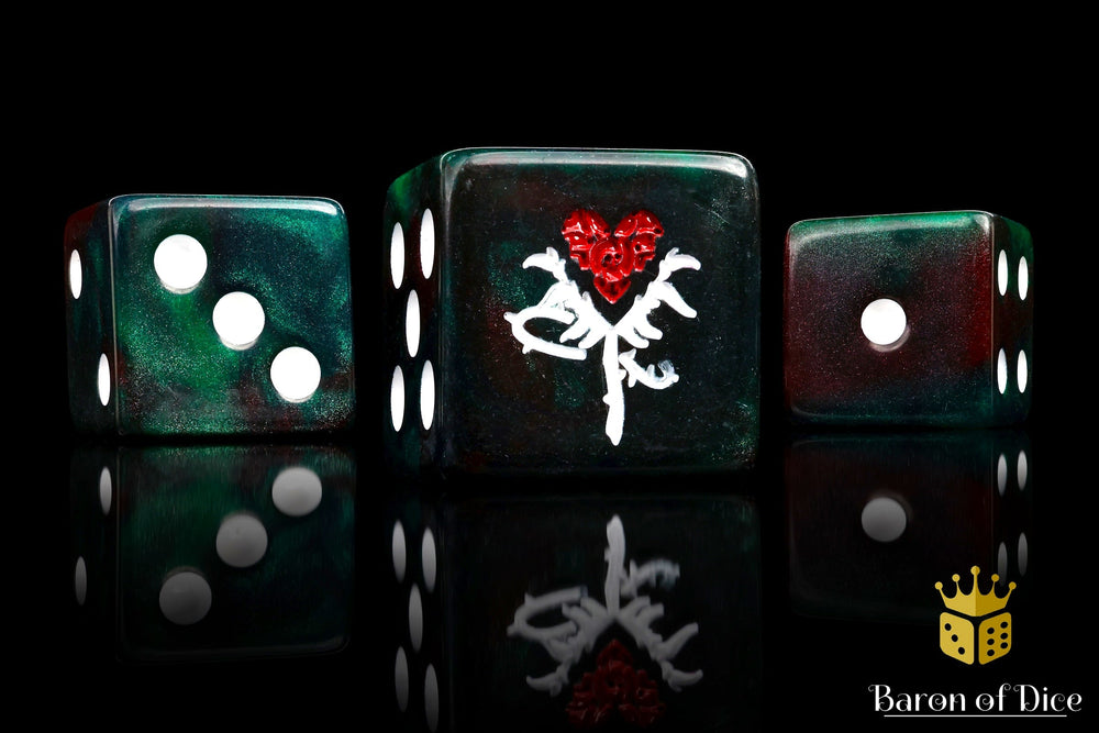 Reincarnate Dice - Red Rose (ONLINE ORDER ONLY)