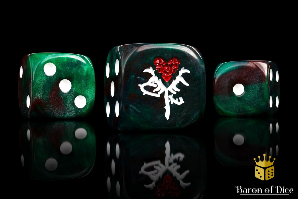 Reincarnate Dice - Red Rose (ONLINE ORDER ONLY)