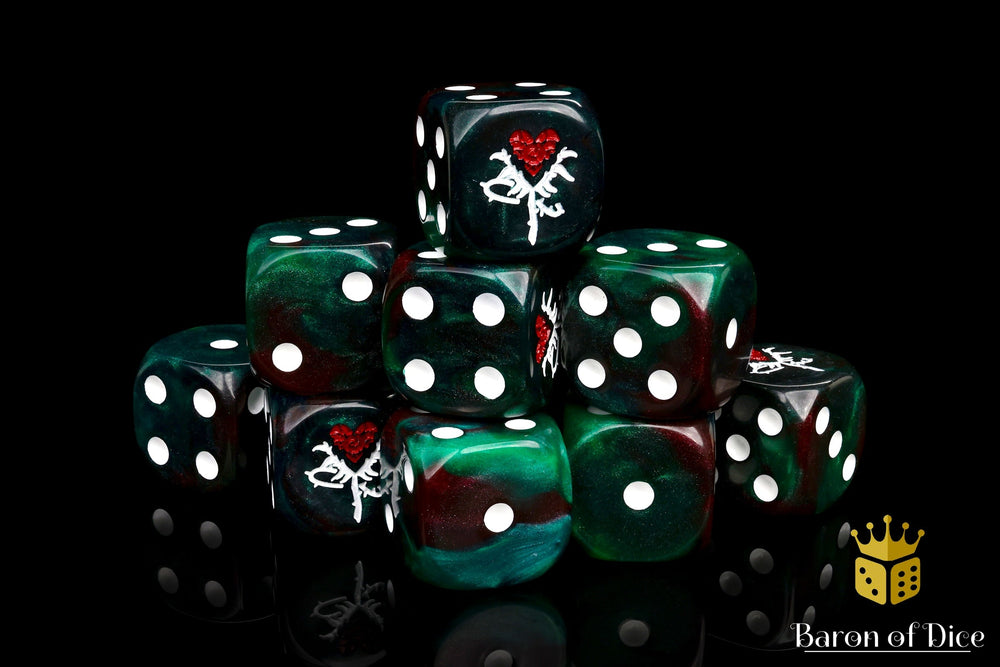 Reincarnate Dice - Red Rose (ONLINE ORDER ONLY)