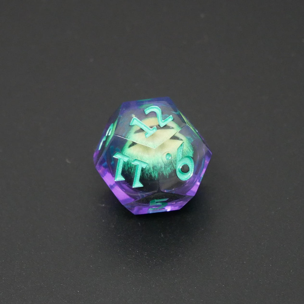 Remorhaz's Eye |  7 Piece Moving Eye DnD Dice Set | Acrylic RPG Gaming Dice (ONLINE ORDER ONLY)