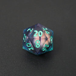 Remorhaz's Eye |  7 Piece Moving Eye DnD Dice Set | Acrylic RPG Gaming Dice (ONLINE ORDER ONLY)