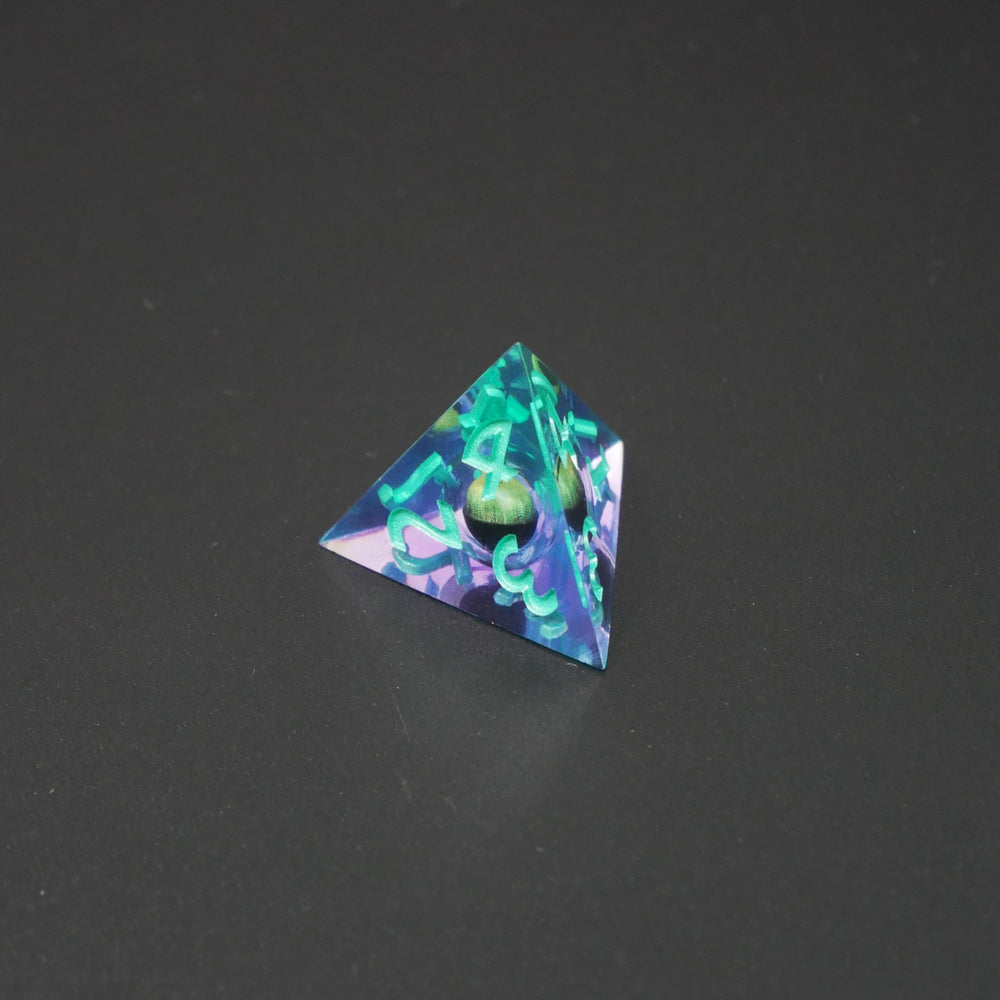 Remorhaz's Eye |  7 Piece Moving Eye DnD Dice Set | Acrylic RPG Gaming Dice (ONLINE ORDER ONLY)