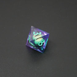 Remorhaz's Eye |  7 Piece Moving Eye DnD Dice Set | Acrylic RPG Gaming Dice (ONLINE ORDER ONLY)