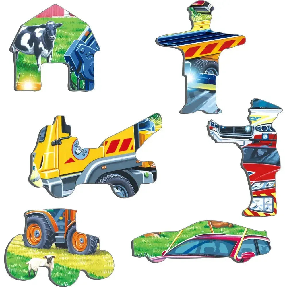 Rescue Vehicles 26 Piece Tray Jigsaw Puzzle Larsen (ONLINE ORDER ONLY)