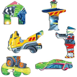 Rescue Vehicles 26 Piece Tray Jigsaw Puzzle Larsen (ONLINE ORDER ONLY)