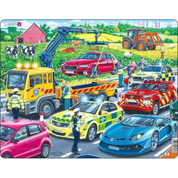 Rescue Vehicles 26 Piece Tray Jigsaw Puzzle Larsen (ONLINE ORDER ONLY)