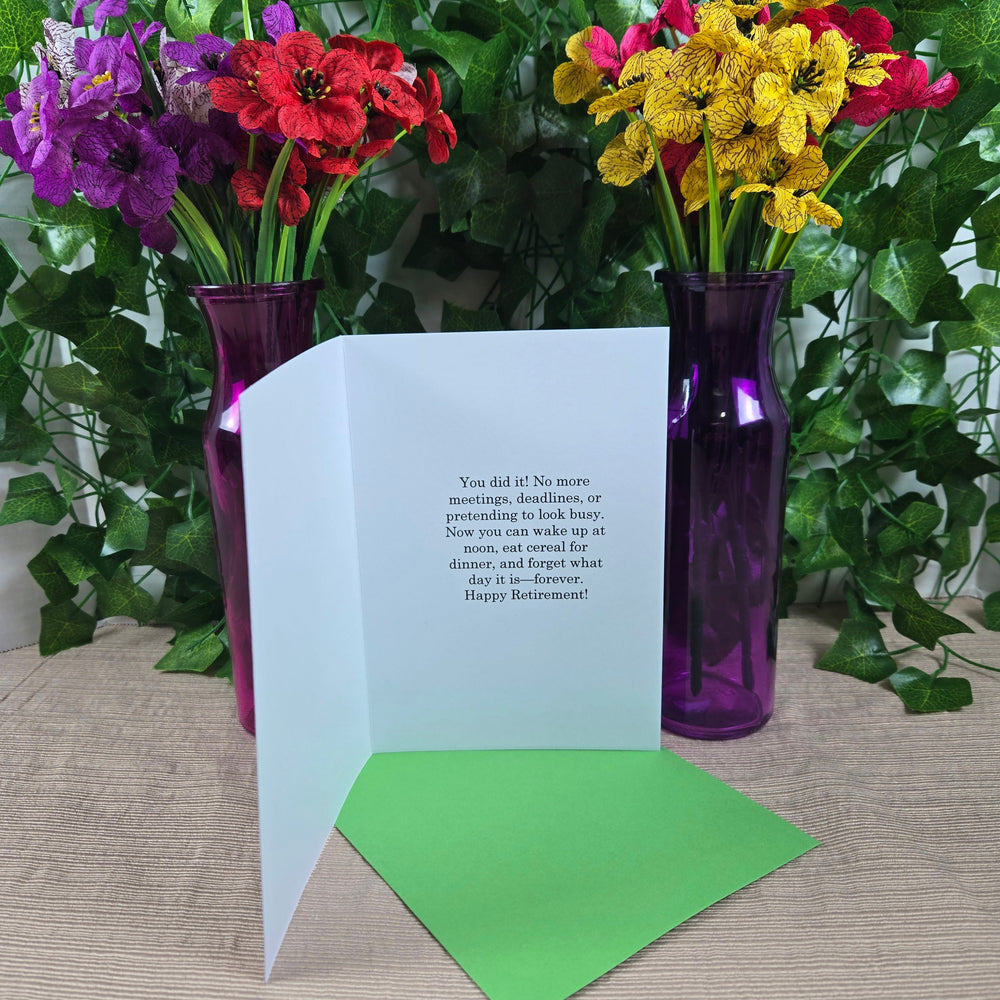 Congratulations on Retirement for Man Card (ONLINE ORDER ONLY)