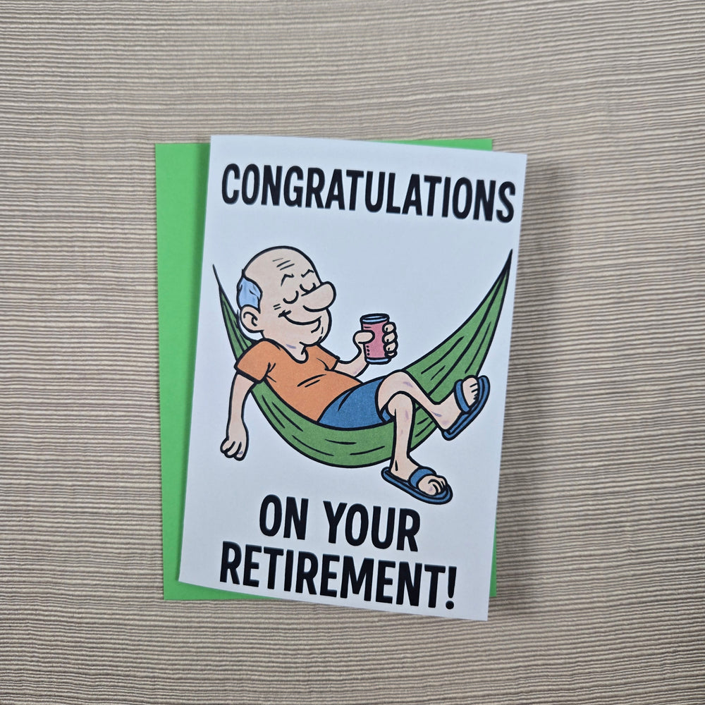 Congratulations on Retirement for Man Card (ONLINE ORDER ONLY)