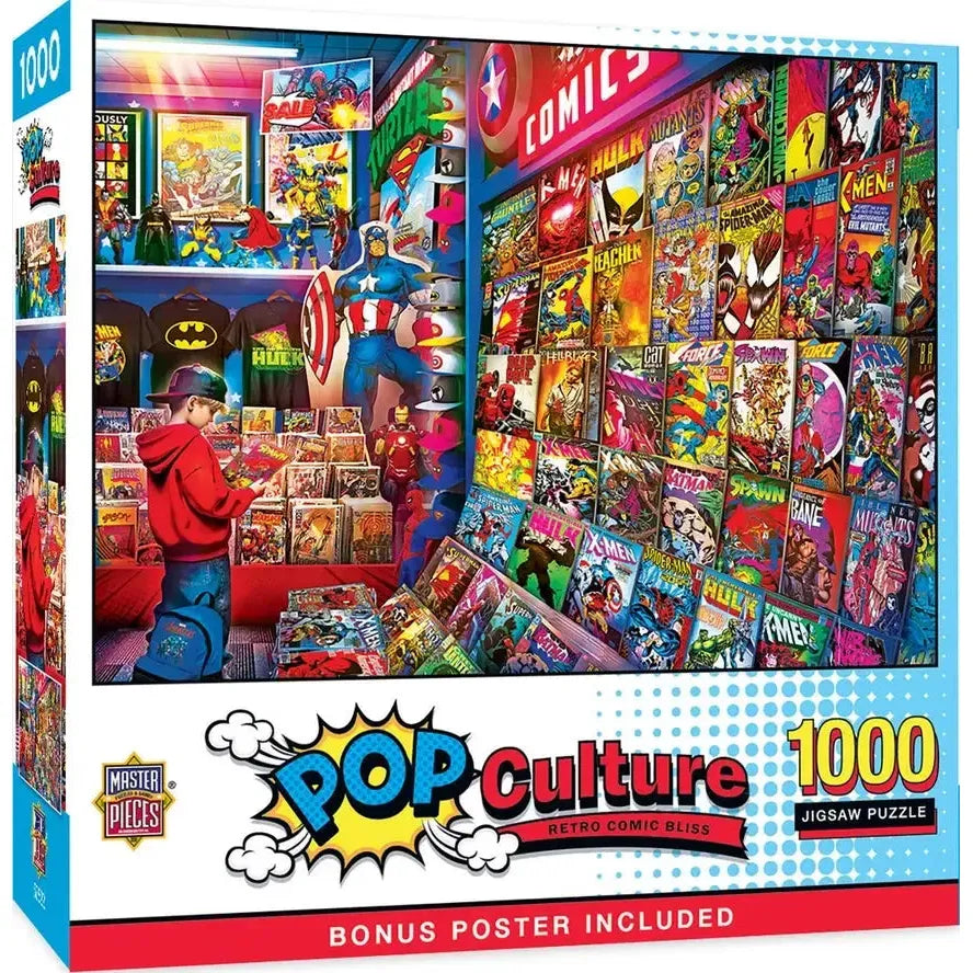 Retro Comic Bliss Pop Culture 1000 Piece Jigsaw Puzzle MasterPieces (ONLINE ORDER ONLY)