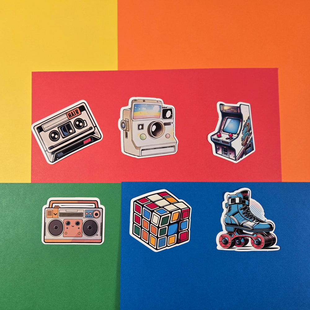 Retro 80's Stickers (ONLINE ORDER ONLY)