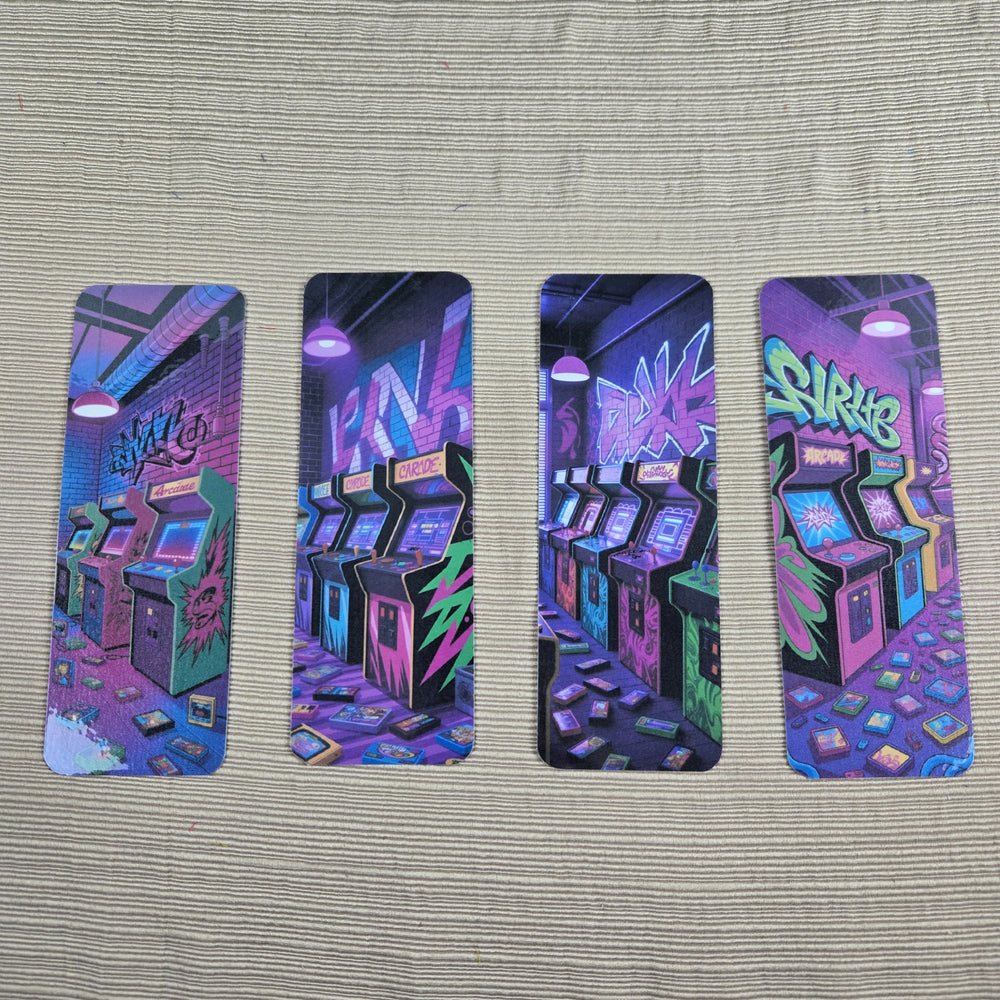 Retro Graffiti Arcade Bookmark (ONLINE ORDER ONLY)