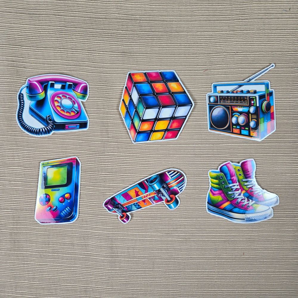 Fun Retro Stickers (ONLINE ORDER ONLY)