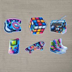 Fun Retro Stickers (ONLINE ORDER ONLY)