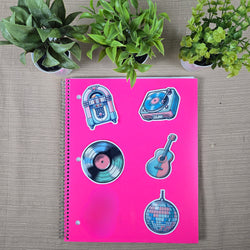 Retro Music Stickers (ONLINE ORDER ONLY)