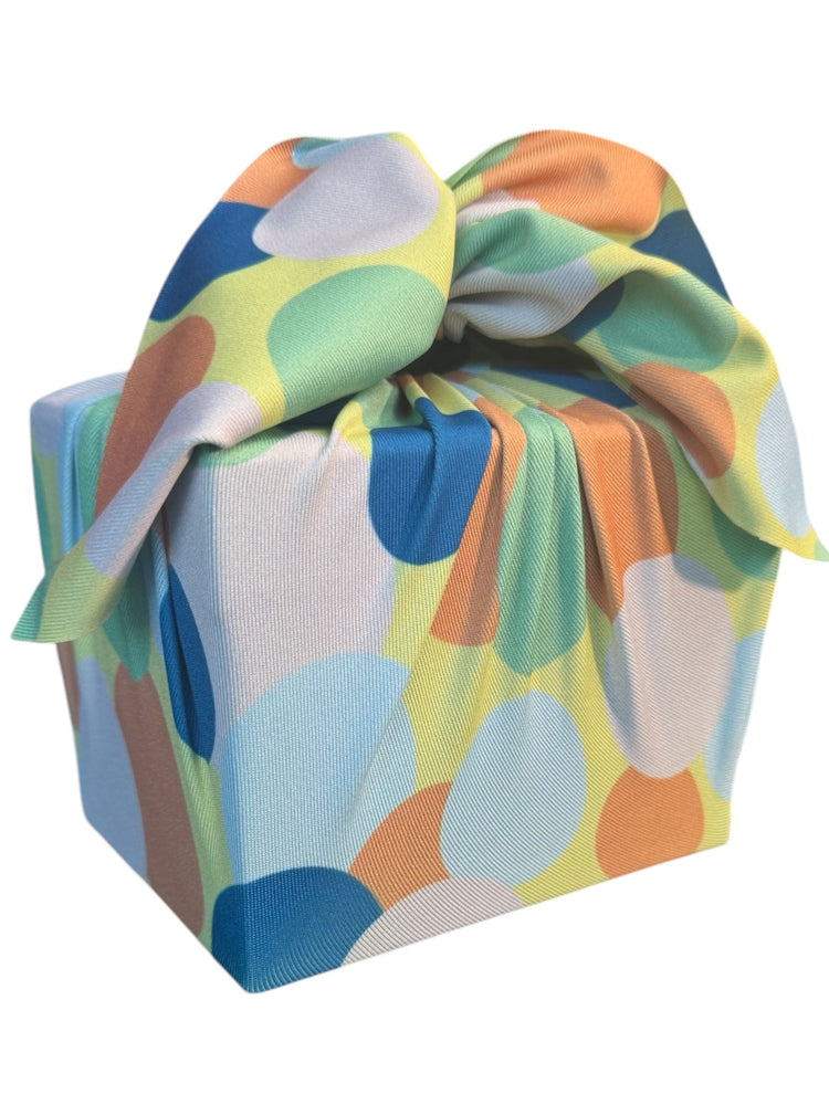 Set of 3 (S, L, XL) Reusable Cloth Furoshiki Gift Wrap | Polka Dot & Deep Blue (ONLINE ORDER ONLY)