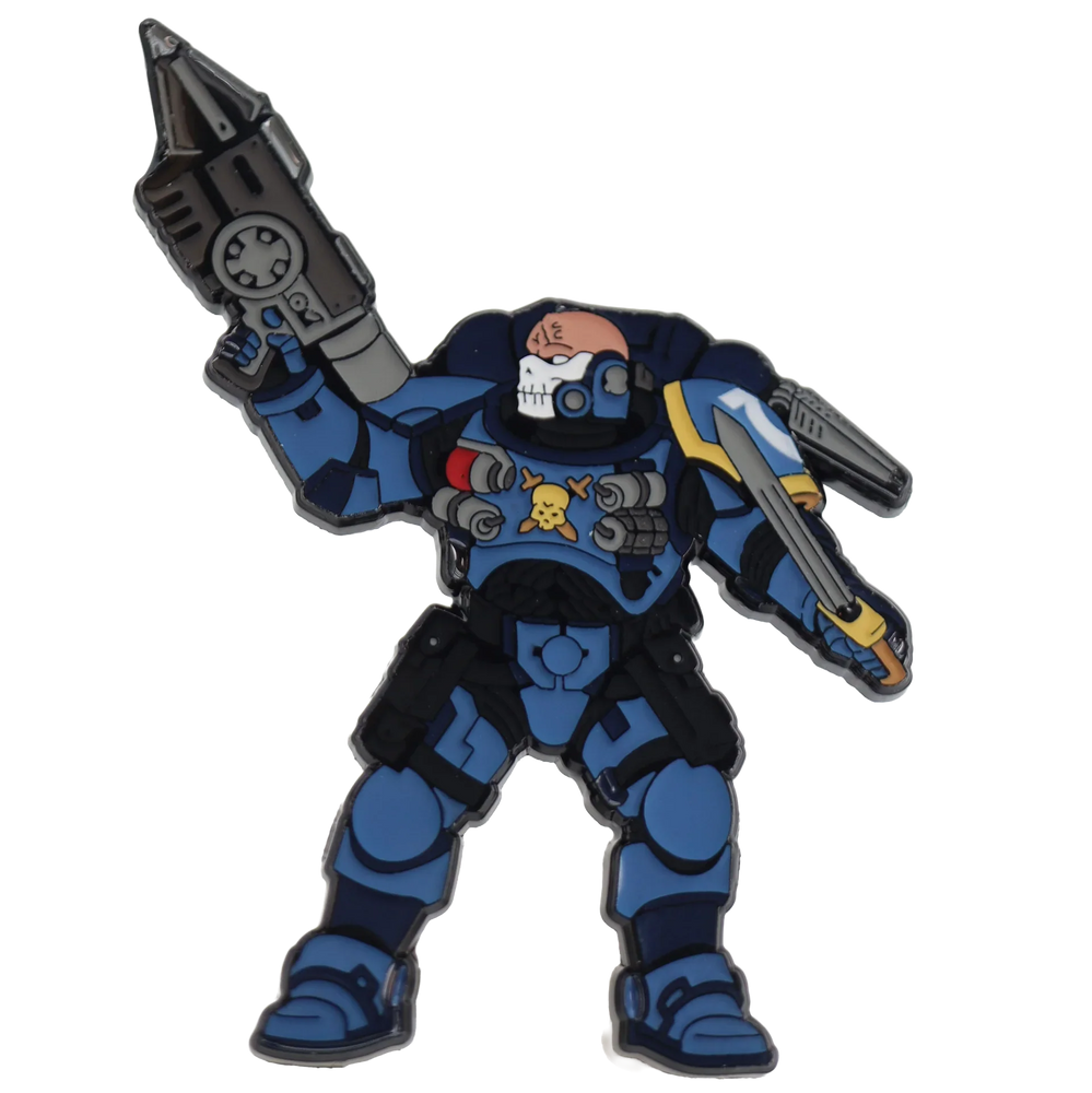 Foam Brain Mystery Loot: 40K Enamel Pins - Ultramarines vs Tyranids