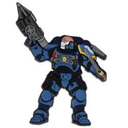 Foam Brain Mystery Loot: 40K Enamel Pins - Ultramarines vs Tyranids