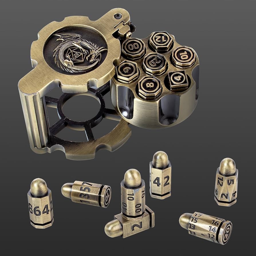 7PCS DND Metal Revolver Dice (Online Order Only)