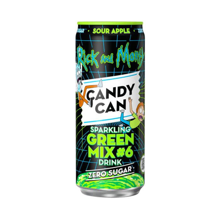 Rick and Morty Sparkling Green Mix #6 - Sour Apple Zero Sugar (330ml) (Netherlands) (ONLINE ORDER ONLY)