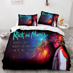 Rick and Morty Cosplay Bedding Sets Quilt Covers Without Filler (Online Order Only)
