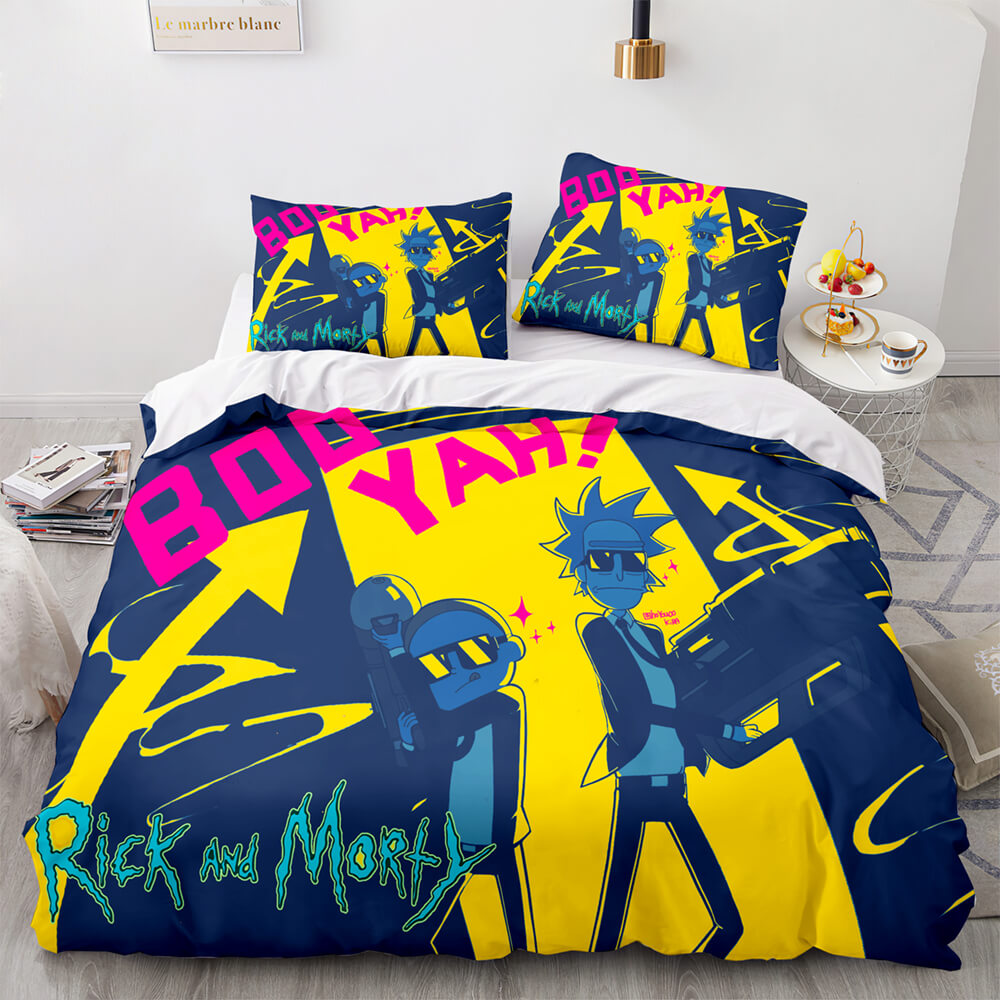 Rick and Morty Cosplay Bedding Sets Quilt Covers Without Filler (Online Order Only)
