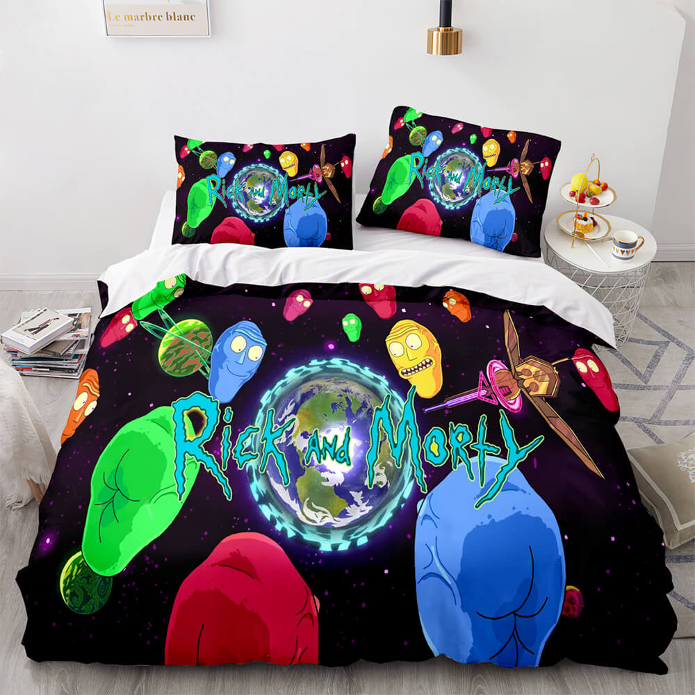 Rick and Morty Cosplay Bedding Sets Quilt Covers Without Filler (Online Order Only)