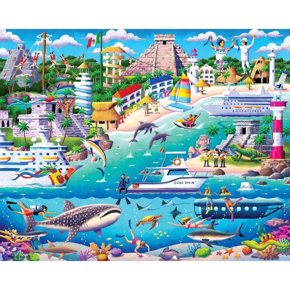 Riviera Maya 210 Piece Jigsaw Puzzle Boardwalk (ONLINE ORDER ONLY)
