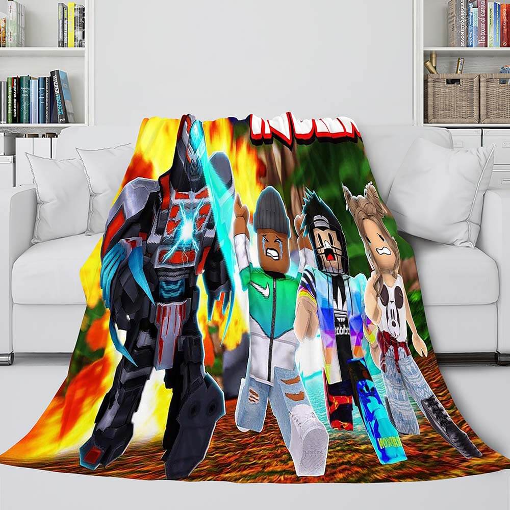 Roblox Blanket Flannel Fleece Blanket (Online Order Only)