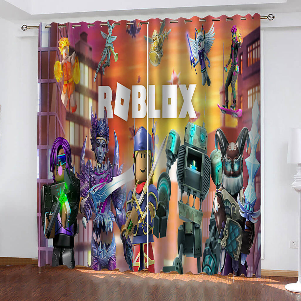 Roblox Curtains Blackout Window Treatments Drapes for Room Decoration (Online Order Only)