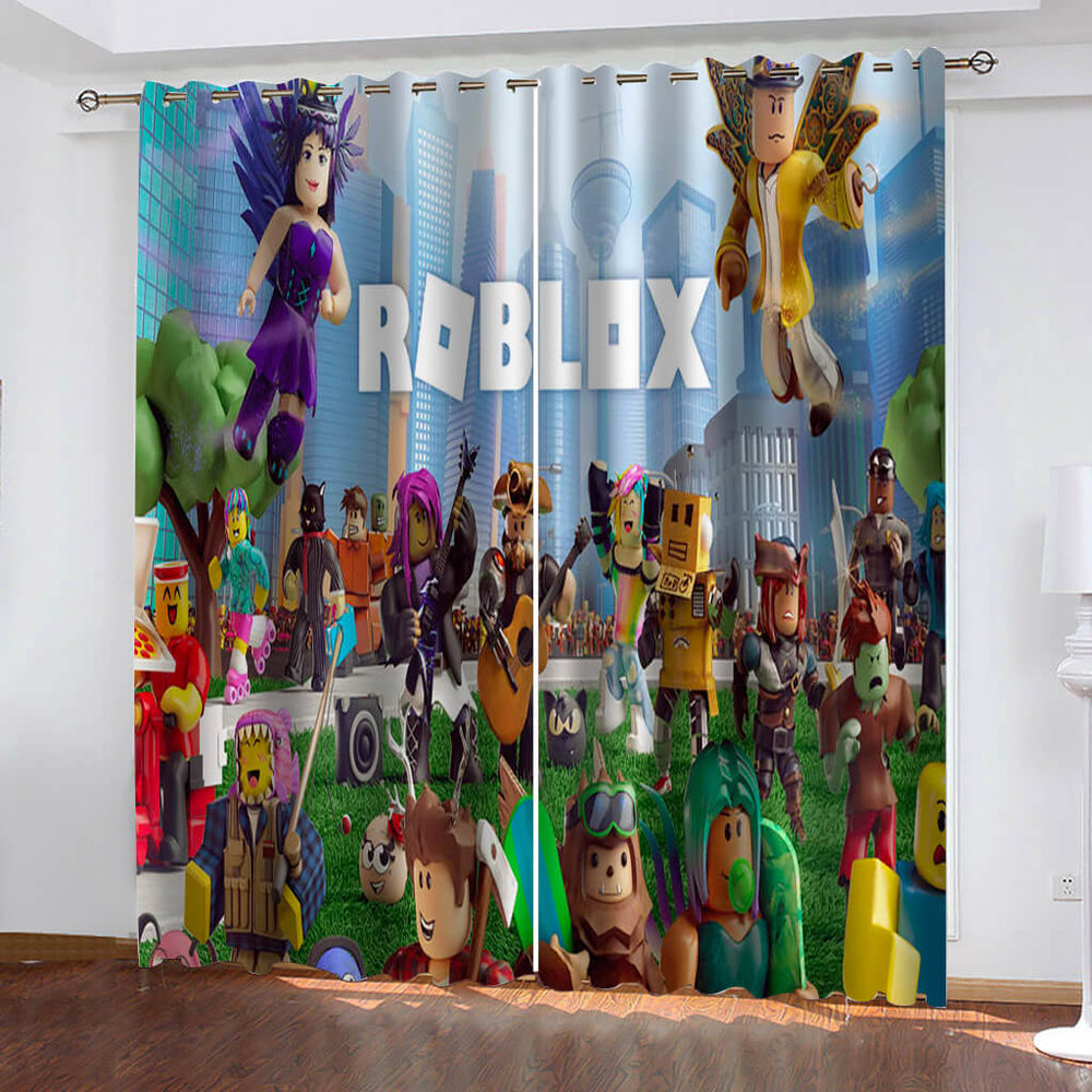 Roblox Curtains Blackout Window Treatments Drapes for Room Decoration (Online Order Only)