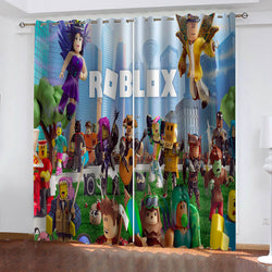 Roblox Curtains Blackout Window Treatments Drapes for Room Decoration (Online Order Only)