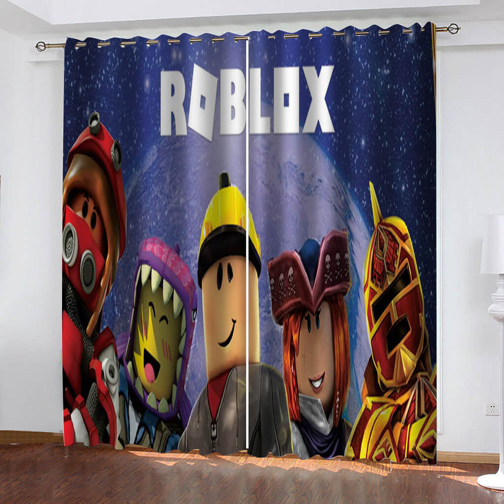 Roblox Curtains Blackout Window Treatments Drapes for Room Decoration (Online Order Only)