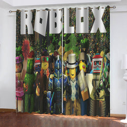 Roblox Curtains Blackout Window Treatments Drapes for Room Decoration (Online Order Only)