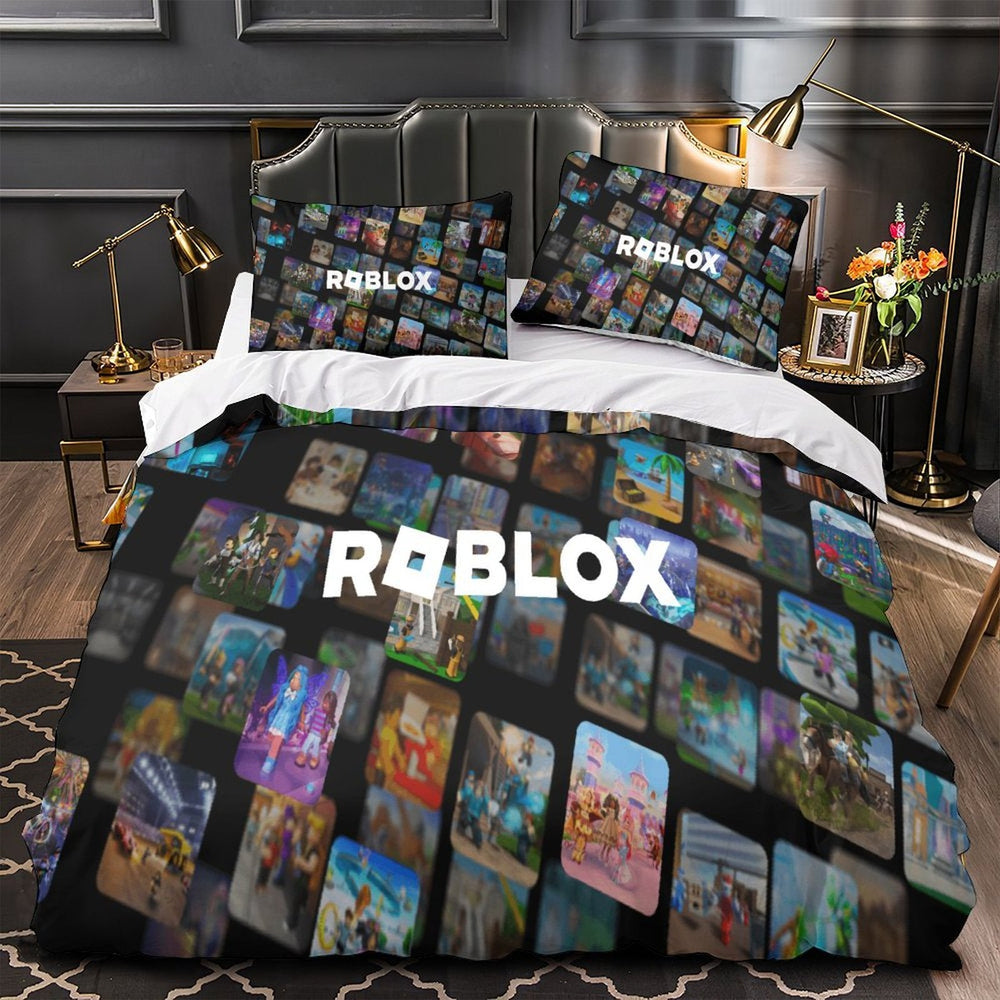Roblox Pattern Duvet Cover Bedding Set Cover Without Filler (ONLINE ORDER ONLY)