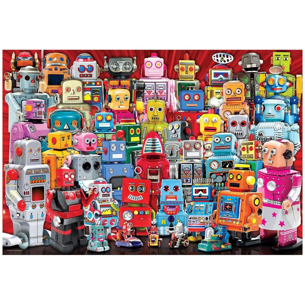 Robots Lunch Bag & 100 Piece Jigsaw Puzzle Eurographics (ONLINE ORDER ONLY)